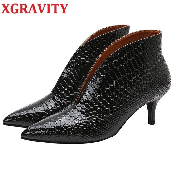 xgravity autumn winter shoes high heel boots fashion snakeskin women's boots casual comfort female boots shoes c326 210429, Black
xgravity autumn winter shoes high heel boots fashion snakeskin women's boots casual comfort female boots shoes c326 210429, Black