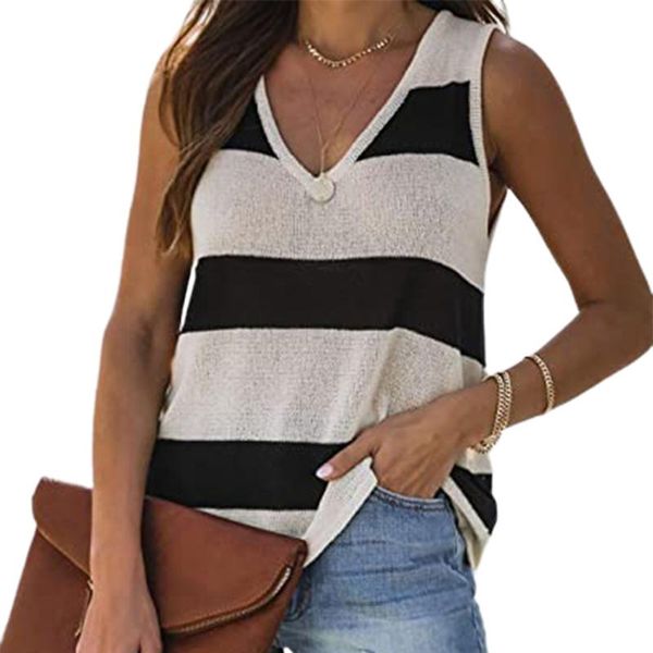 women's tanks & camis womens stripe vest 2021 summer fashion color stitching v-neck slim sleeveless bottoming female casual, White
women's tanks & camis womens stripe vest 2021 summer fashion color stitching v-neck slim sleeveless bottoming female casual, White