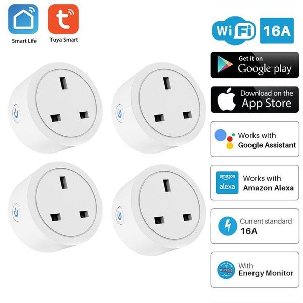 smart power plugs tuya wifi plug 16a socket life app work with alexa google home assistant voice control monitor timing 
smart power plugs tuya wifi plug 16a socket life app work with alexa google home assistant voice control monitor timing
