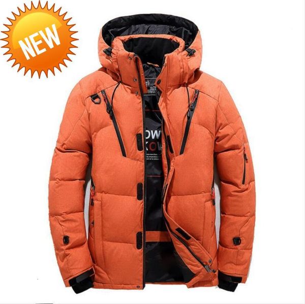 men's winter white duck down jacket oversize padded parkas hooded outdoor thick warm snow outwear coats plus size 4xl, Black
men's winter white duck down jacket oversize padded parkas hooded outdoor thick warm snow outwear coats plus size 4xl, Black