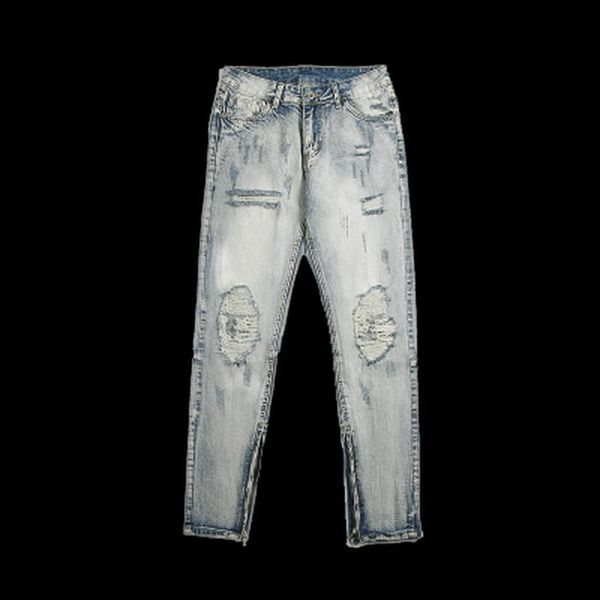men's jeans high street fashion men blue color slim fit destroyed ripped broken pants retro designer hip hop
men's jeans high street fashion men blue color slim fit destroyed ripped broken pants retro designer hip hop