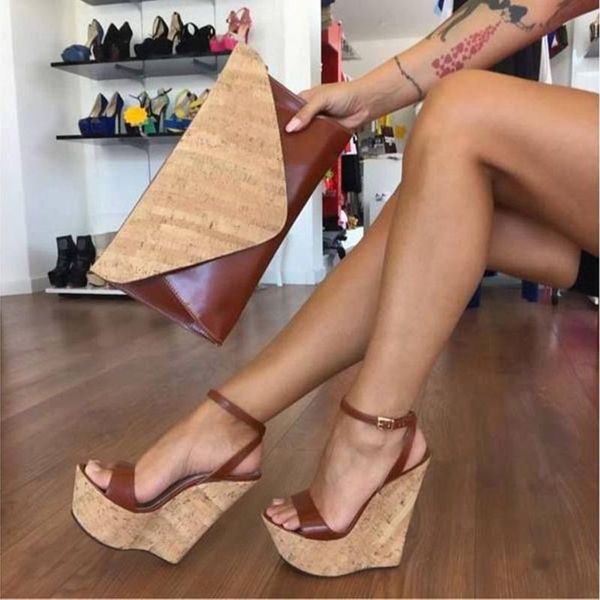 sandals est platform wedge sandal open toe ankle strap gladiator pu leather super high summer shoes for woman, Black
sandals est platform wedge sandal open toe ankle strap gladiator pu leather super high summer shoes for woman, Black