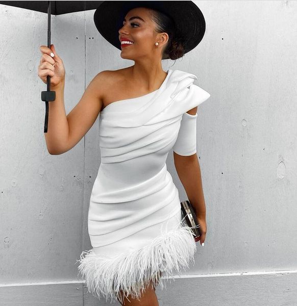 dresses arrivals bodycon bandage one shoulder feather white designer fashion evening party vestido, Black;gray
dresses arrivals bodycon bandage one shoulder feather white designer fashion evening party vestido, Black;gray
