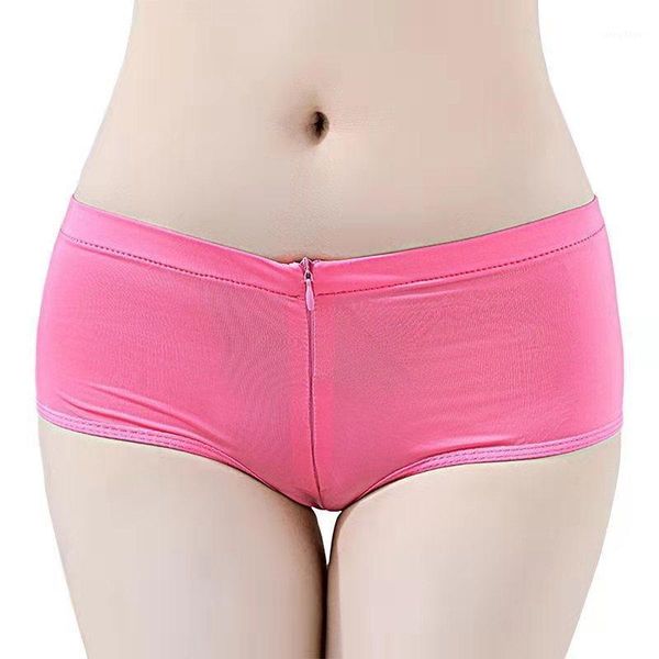 women's panties ice silk underwear take off the crotch zipper boxer briefs factory direct sales, Black;pink
women's panties ice silk underwear take off the crotch zipper boxer briefs factory direct sales, Black;pink