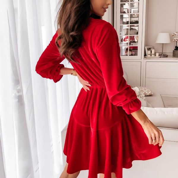 casual dresses women's mini dress velvet bandage patchwork v-neck high waist female nice spring ladies party short vestidos, Black;gray
casual dresses women's mini dress velvet bandage patchwork v-neck high waist female nice spring ladies party short vestidos, Black;gray