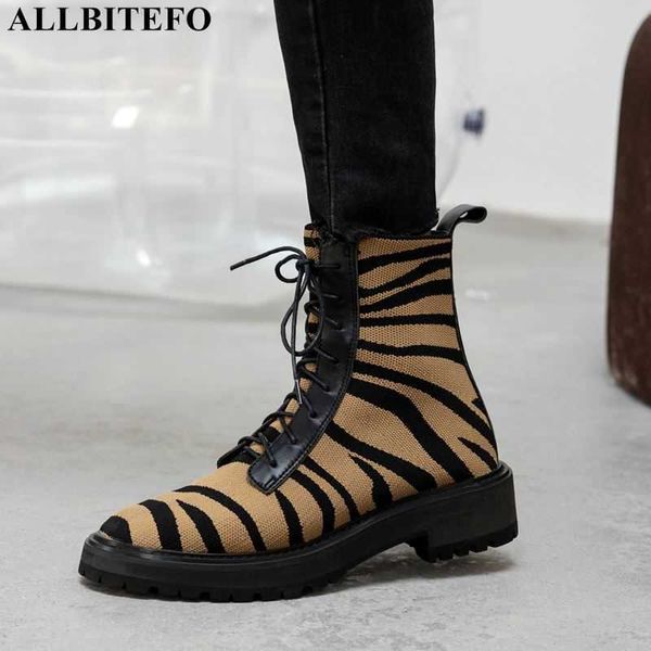 allbitefo genuine leather+knitting brand high heels women boots thick heels ankle boots for women autumn party women heels 210611, Black
allbitefo genuine leather+knitting brand high heels women boots thick heels ankle boots for women autumn party women heels 210611, Black
