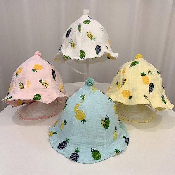 caps & hats summer baby bucket hat outdoor breathable sun visor pineapple print girl boy fisherman cute, Yellow
caps & hats summer baby bucket hat outdoor breathable sun visor pineapple print girl boy fisherman cute, Yellow