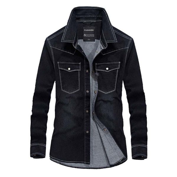 shirt fashion men shirt cotton denim long sleeve casual shirts big size blouse 3xl 4xl clothing, White;black
shirt fashion men shirt cotton denim long sleeve casual shirts big size blouse 3xl 4xl clothing, White;black