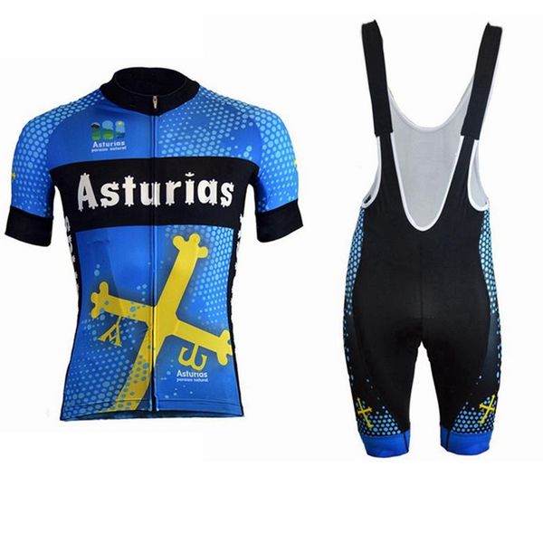 racing sets asturias pro team cycling set mtb jersey bib shorts 19d gel miti webbing road sportswear quick-drying and breathable, Black;blue
racing sets asturias pro team cycling set mtb jersey bib shorts 19d gel miti webbing road sportswear quick-drying and breathable, Black;blue