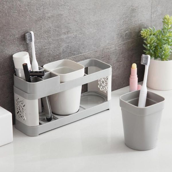 bathroom storage & organization toothbrush holder stand plastic cup set shelf toothpaste rack mouthwash
bathroom storage & organization toothbrush holder stand plastic cup set shelf toothpaste rack mouthwash
