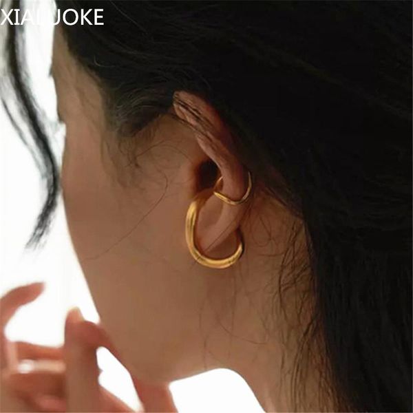 stud xialuoke irregular metal twisted ear bone earrings for women vintage personality contracted earclip punk jewelry accessories a21, Golden;silver
stud xialuoke irregular metal twisted ear bone earrings for women vintage personality contracted earclip punk jewelry accessories a21, Golden;silver