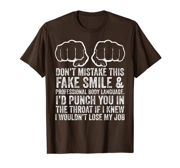 job makes me want to throat punch coworkers funny t-shirt, White;black