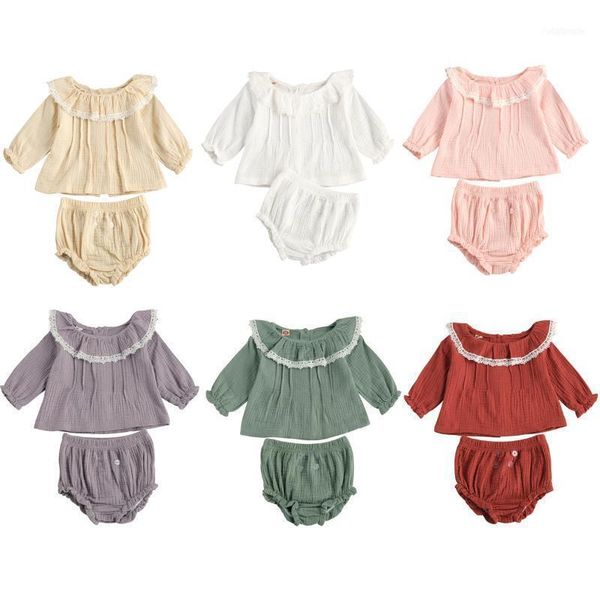 clothing sets sweet 0-24m infant baby girl cotton linen 2pcs spring flower lace ruffle collar long sleeve triangle shorts11, White
clothing sets sweet 0-24m infant baby girl cotton linen 2pcs spring flower lace ruffle collar long sleeve triangle shorts11, White