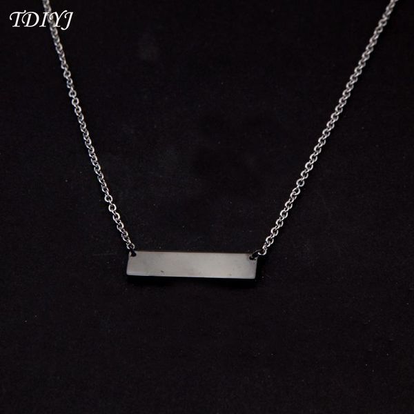 pendant necklaces tdiyj est necklace diy black stainless steel engraved bar name 1pcs, Silver
pendant necklaces tdiyj est necklace diy black stainless steel engraved bar name 1pcs, Silver