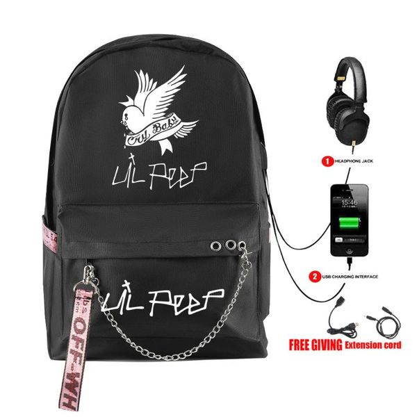 backpack printed lil peep fashion design school men women student bags usb multifunction travel bag lappack
backpack printed lil peep fashion design school men women student bags usb multifunction travel bag lappack