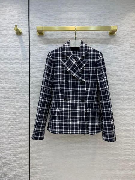 women's suits & blazers autumn 2021fw women luxury 100% wool plaid blazer jacket for female casual coat gdnz 6.30, White;black
women's suits & blazers autumn 2021fw women luxury 100% wool plaid blazer jacket for female casual coat gdnz 6.30, White;black