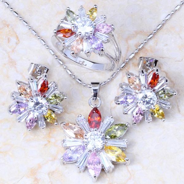 earrings & necklace love monologue pretty multicolour flower crystal cubic zirconia jewelry sets silver color wedding set for women kt034
earrings & necklace love monologue pretty multicolour flower crystal cubic zirconia jewelry sets silver color wedding set for women kt034