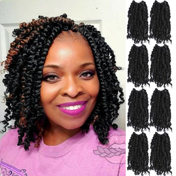 24 inch passion twist crochet hair water wave crochet braiding hair long bohemian for pre looped synthetic natural hair extensions ls01p, Black
24 inch passion twist crochet hair water wave crochet braiding hair long bohemian for pre looped synthetic natural hair extensions ls01p, Black