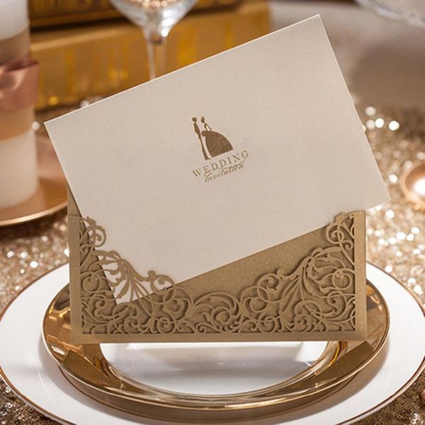 greeting cards 1pcs wishmade laser cut wedding invitations card with gold bride & groom blank invite for engagement bridal shower,customizab
greeting cards 1pcs wishmade laser cut wedding invitations card with gold bride & groom blank invite for engagement bridal shower,customizab