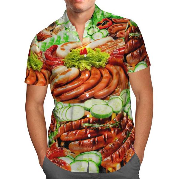 men's casual shirts food ham vegetables 3d beach hawaiian 2021 summer shirt short sleeve streetwear oversized 5xl camisa social chemise, White;black
men's casual shirts food ham vegetables 3d beach hawaiian 2021 summer shirt short sleeve streetwear oversized 5xl camisa social chemise, White;black