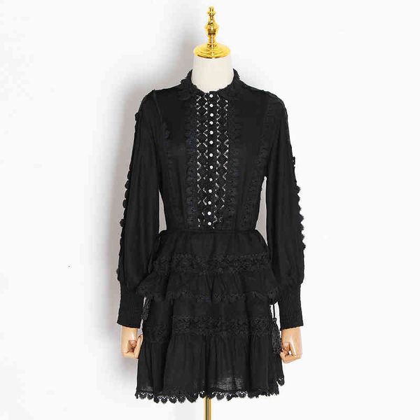 dresses white for women lapel collar long sleeve high waist hollow out elegant es female 2021 spring clothes, Black;gray
dresses white for women lapel collar long sleeve high waist hollow out elegant es female 2021 spring clothes, Black;gray