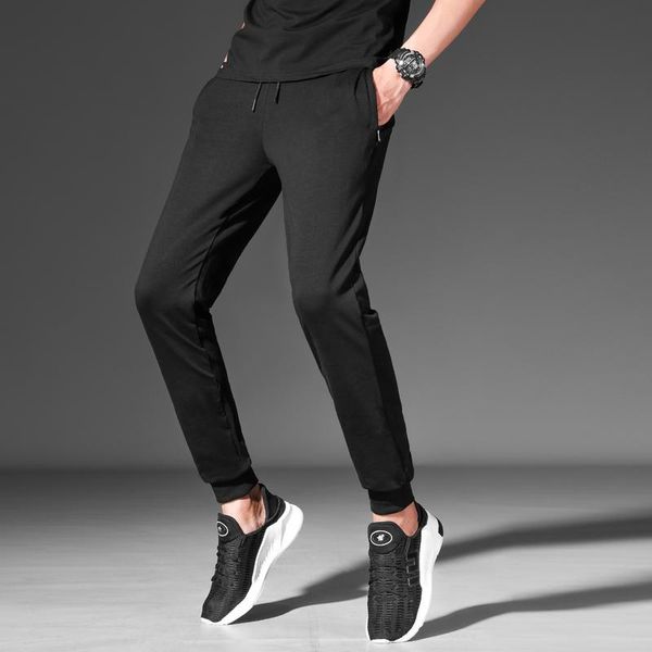 men's pants cotton sports spring and autumn legged korean thin casual pantalon homme baggy trousers, Black
men's pants cotton sports spring and autumn legged korean thin casual pantalon homme baggy trousers, Black