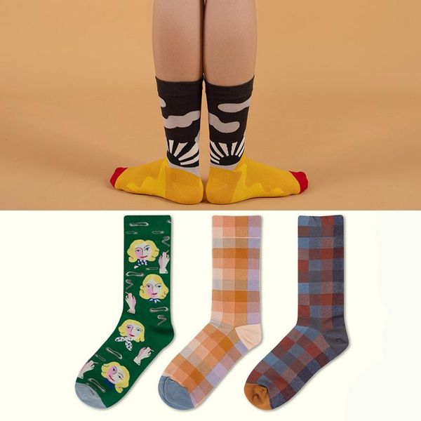 men's socks 2021 french design personality creative base color trendy men and women cotton couple in tube, Black
men's socks 2021 french design personality creative base color trendy men and women cotton couple in tube, Black