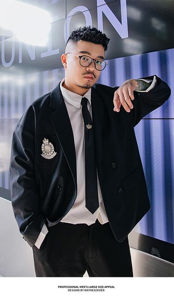 tk40572fashion men's suit 2021 runway luxury european design party style clothing suits & blazers, White;black
tk40572fashion men's suit 2021 runway luxury european design party style clothing suits & blazers, White;black