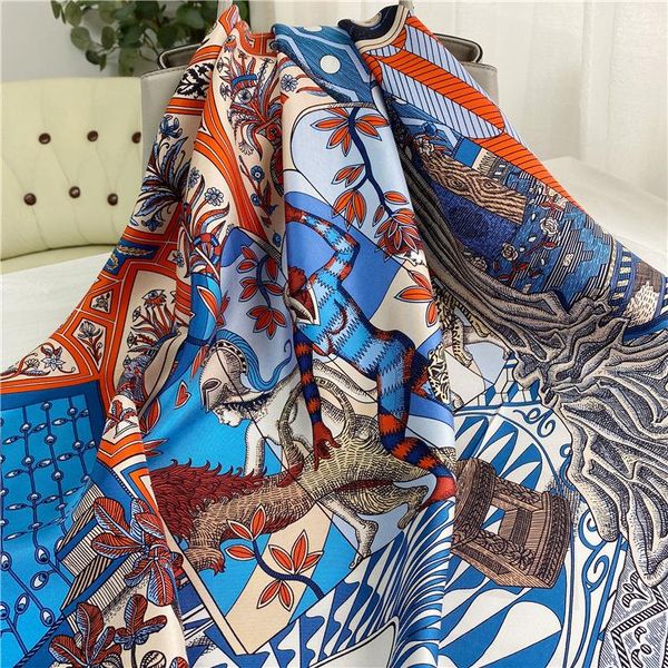scarves twill real silk scarf square 90x90cm women printed ladies 100% pure female big size shawl scarfe, Blue;gray
scarves twill real silk scarf square 90x90cm women printed ladies 100% pure female big size shawl scarfe, Blue;gray