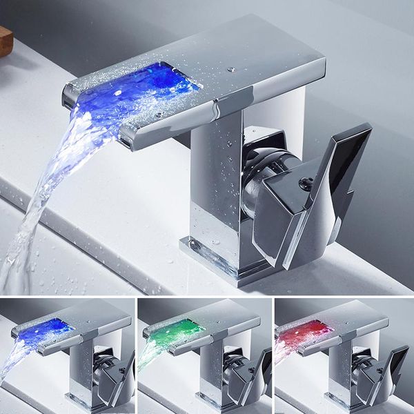 bathroom sink faucets faucet temperature sensor colors change led cold and water mixer tap waterfall single hole basin
bathroom sink faucets faucet temperature sensor colors change led cold and water mixer tap waterfall single hole basin