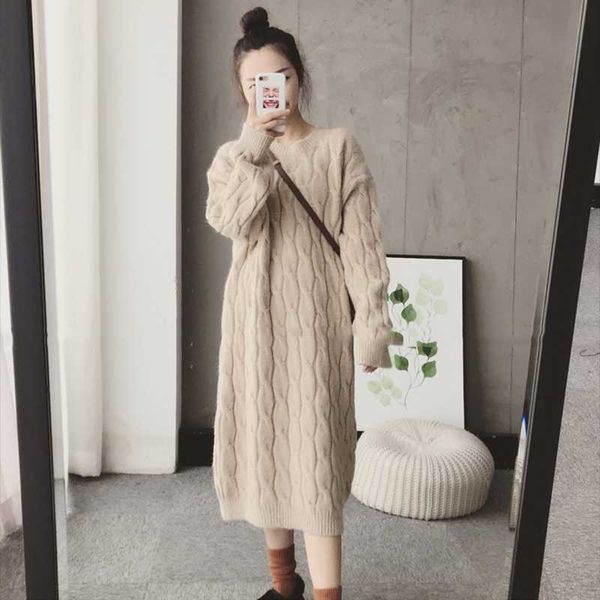 women's sweaters twisted knitted sweater dress loose long sleeve vintage pullovers women o-neck casual midi straight harajuku x675, White;black
women's sweaters twisted knitted sweater dress loose long sleeve vintage pullovers women o-neck casual midi straight harajuku x675, White;black