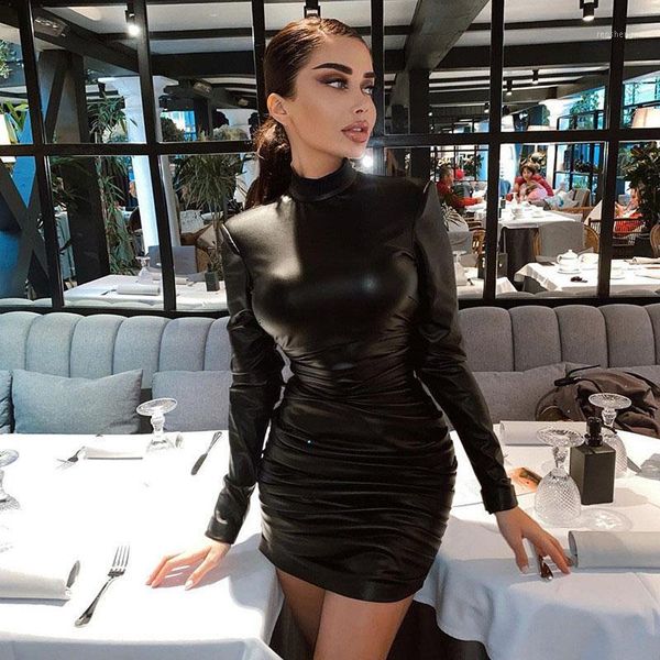 autumn winter dress women club pu female dresses streetwear bodycon solid long sleeve mini vestidos robes casual, Black;gray
autumn winter dress women club pu female dresses streetwear bodycon solid long sleeve mini vestidos robes casual, Black;gray
