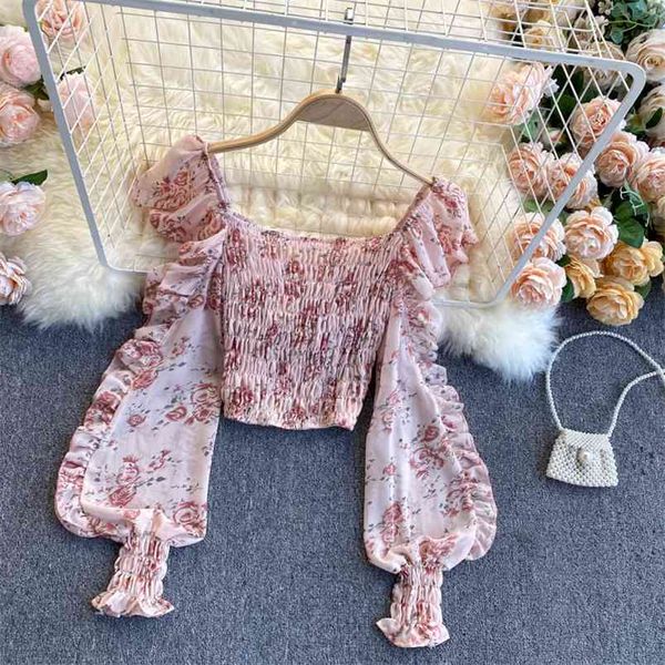 floral chiffon blouse female slim and versatile square neck stretch blusa short puff sleeve shirt c241 210506, White
floral chiffon blouse female slim and versatile square neck stretch blusa short puff sleeve shirt c241 210506, White