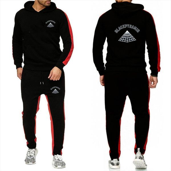 the printed black pyramid men tracksuit alphabet fleece hoodies stripe sportswear sets harajuku hip hop casual sweatshirts streetwear, Gray
the printed black pyramid men tracksuit alphabet fleece hoodies stripe sportswear sets harajuku hip hop casual sweatshirts streetwear, Gray