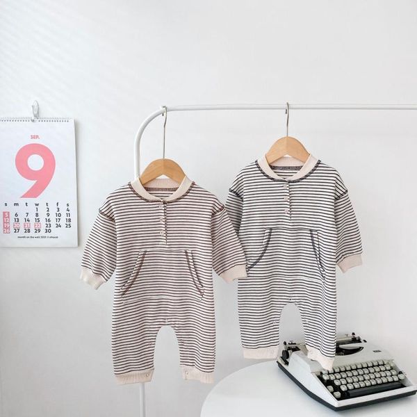 jumpsuits 8299 baby clothes striped boys bodysuit autumn 2021 big pocket long crawling sleeve girls one-piece, Blue
jumpsuits 8299 baby clothes striped boys bodysuit autumn 2021 big pocket long crawling sleeve girls one-piece, Blue