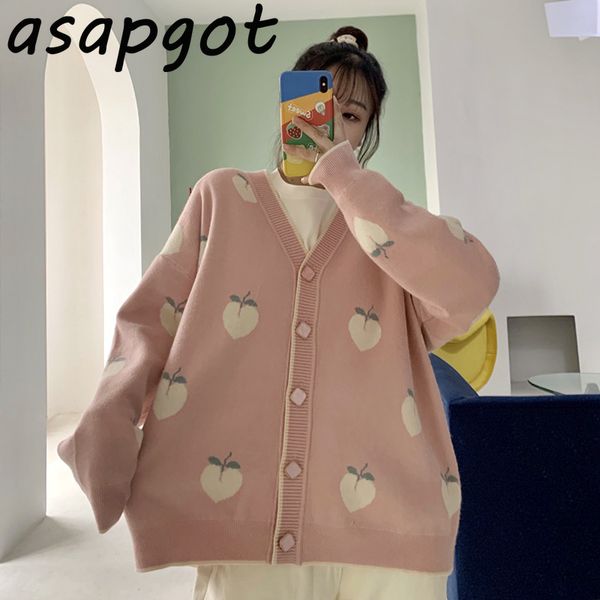 sweaters&jumpers cardigan loose wild vintage sweet japan style chic autumn gentle v neck pink peach knitted jacket pull femme 210429, White
sweaters&jumpers cardigan loose wild vintage sweet japan style chic autumn gentle v neck pink peach knitted jacket pull femme 210429, White