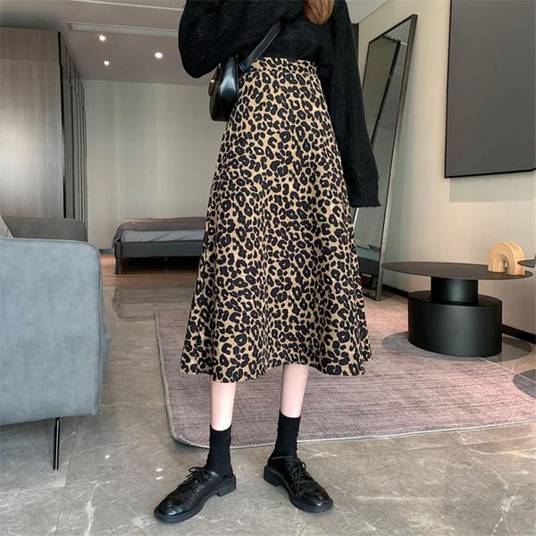 skirts limiguyue korean leopard skirt women vintage a line print soft fashion casual high waist midi slim bottoms saias k634, Black
skirts limiguyue korean leopard skirt women vintage a line print soft fashion casual high waist midi slim bottoms saias k634, Black
