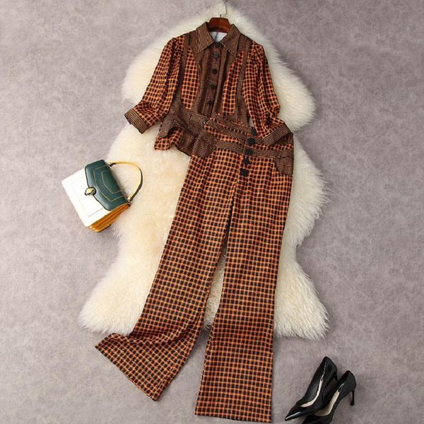 women's two piece pants designer clothing sets 2021 autumn pant suit women color block stitching shirt+high waist straight long, White
women's two piece pants designer clothing sets 2021 autumn pant suit women color block stitching shirt+high waist straight long, White