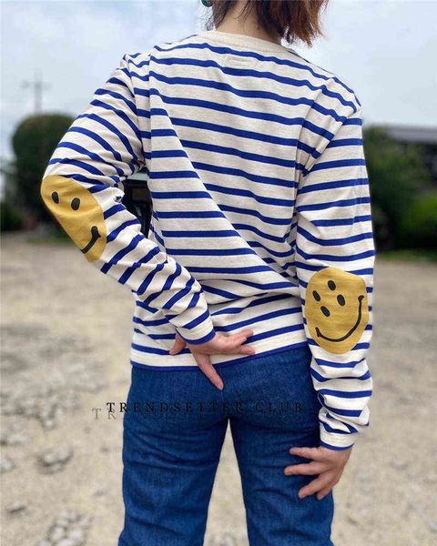 fashiondemon japan tee kapital 20ss hirata hehong arm smiling face guinea cotton stripe long sleeve t-shirt men and women, White;black
fashiondemon japan tee kapital 20ss hirata hehong arm smiling face guinea cotton stripe long sleeve t-shirt men and women, White;black