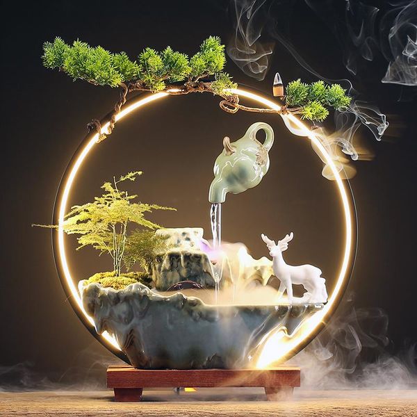 fragrance lamps zen decoration incense burner smoke waterfalls ceramics cone led plant oriental vintage incienso quemador censer
fragrance lamps zen decoration incense burner smoke waterfalls ceramics cone led plant oriental vintage incienso quemador censer