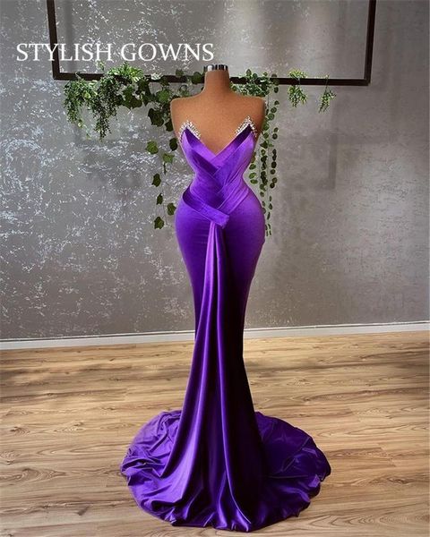 party dresses elegant purple mermaid evening for black girls sweetheart dress beaded dinner gown ladies, White;black
party dresses elegant purple mermaid evening for black girls sweetheart dress beaded dinner gown ladies, White;black