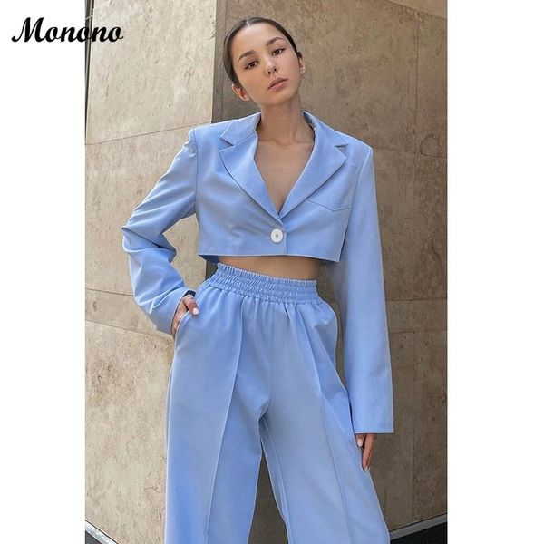 women's two piece pants autumn spring women casual blazer suit set office lady v-neck long sleeve crop chic wide leg female sets, White 
women's two piece pants autumn spring women casual blazer suit set office lady v-neck long sleeve crop chic wide leg female sets, White