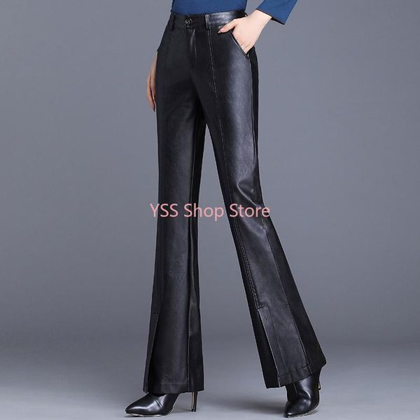 women's pants & capris women fashion high waist pu leather trousers flare faux spring black plus size vintage loose, Black;white
women's pants & capris women fashion high waist pu leather trousers flare faux spring black plus size vintage loose, Black;white