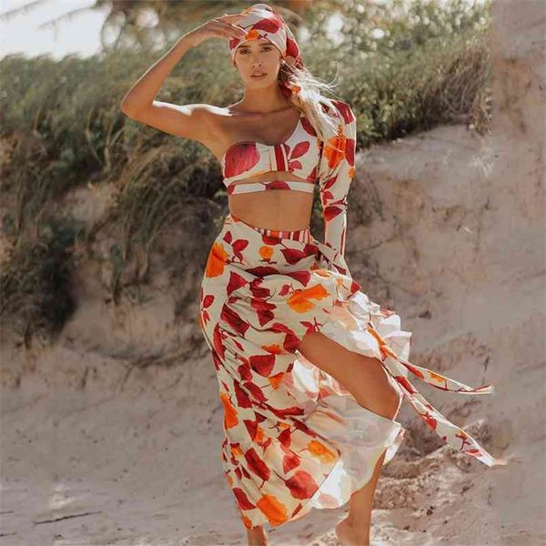bikinis and skirt set one shoulder sleeve swimwear women high waist bathing suit beachwear biquini female 210730, White;black
bikinis and skirt set one shoulder sleeve swimwear women high waist bathing suit beachwear biquini female 210730, White;black