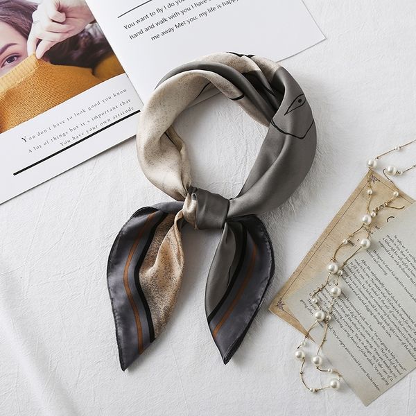 QWqB 70 small korean ties cravat versionsilk satin silk like professional women's versatile bandage face towel face towelscarf small square, Black;gray
QWqB 70 small korean ties cravat versionsilk satin silk like professional women's versatile bandage face towel face towelscarf small square, Black;gray