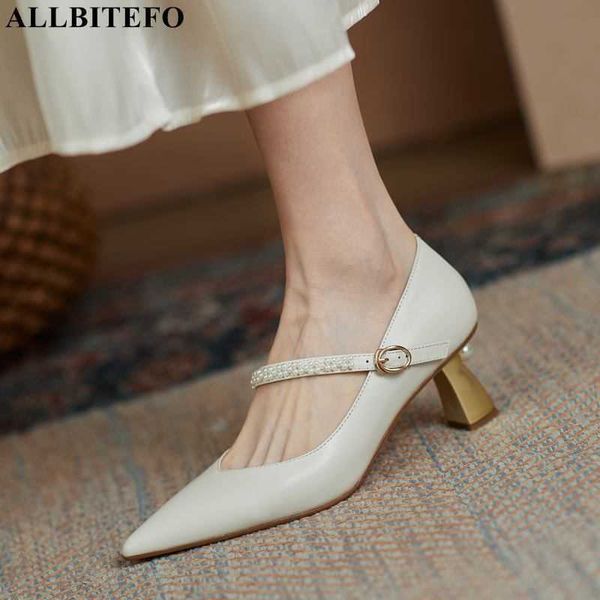allbitefo sweet pearl genuine leather ankle buckle wedding women shoes autumn/spring women high heel shoes women heels shoes 210611, Black
allbitefo sweet pearl genuine leather ankle buckle wedding women shoes autumn/spring women high heel shoes women heels shoes 210611, Black
