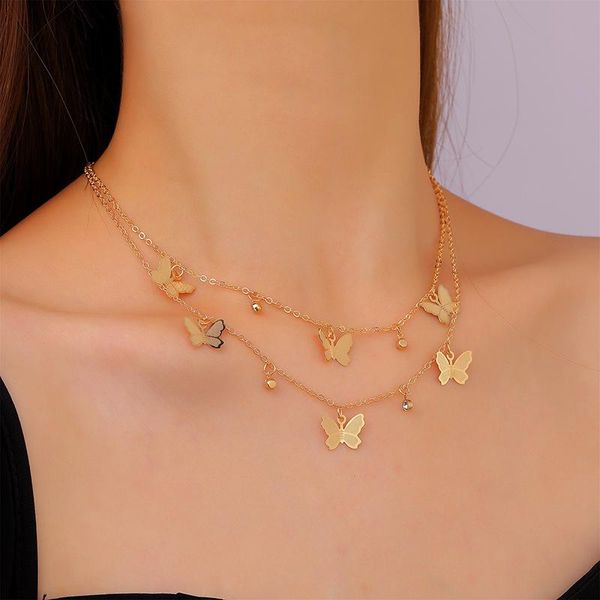 pendant necklaces retro butterfly neckalce for women rhinestone gold color metal link clavicle chain necklace collar statement jewelry, Silver
pendant necklaces retro butterfly neckalce for women rhinestone gold color metal link clavicle chain necklace collar statement jewelry, Silver
