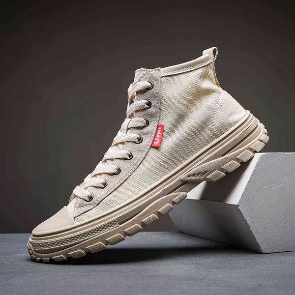 2021 huili canvas shoes men's middle mouth trendy autumn and winter high top, Black
2021 huili canvas shoes men's middle mouth trendy autumn and winter high top, Black