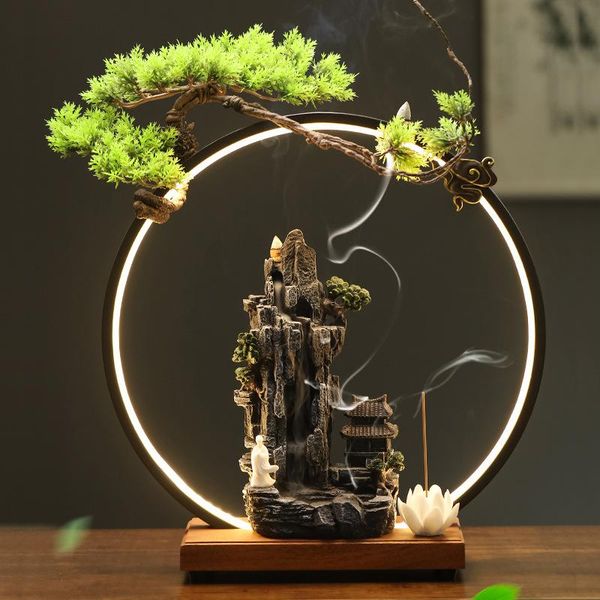 fragrance lamps mountain ceramic incense burner holder smoke fountain led light zen garden incensario home decoration yd50xl
fragrance lamps mountain ceramic incense burner holder smoke fountain led light zen garden incensario home decoration yd50xl