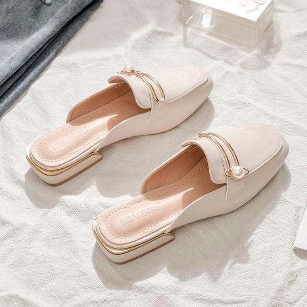 sandals 2021 women's summer are really soft leather baotou half slippers joker shoes fashion lazy mueller shoes., Black
sandals 2021 women's summer are really soft leather baotou half slippers joker shoes fashion lazy mueller shoes., Black